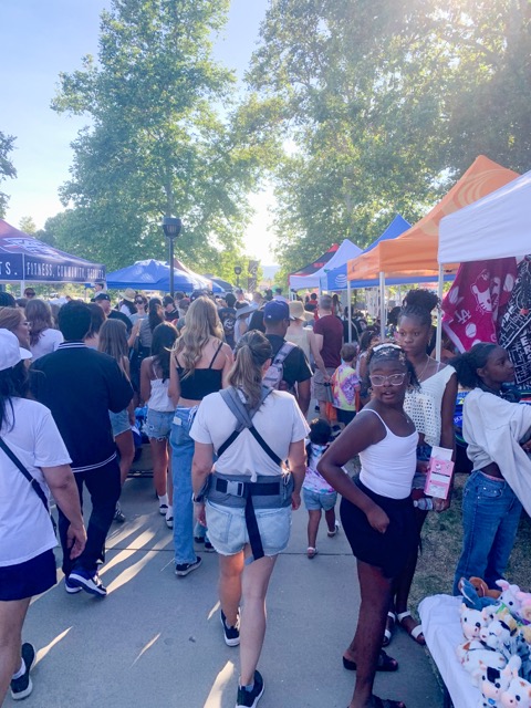 The Bash included dozens of food and merchant vendors for the hundreds of people who attended. Photo by Mia Rotell