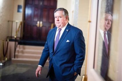 Congressional Maps. Rep. Ken Calvert leaves a meeting of the House Republican Conference in the U.S. Capitol on Feb. 5, 2025. Credit: Photo by Tom Williams, Getty Images
