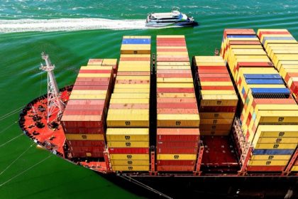 Cargo Movement. Ports. Cargo containers fill a ship at the Port of Oakland on Wednesday, Aug. 6.  Credit: Noah Berger,  AP