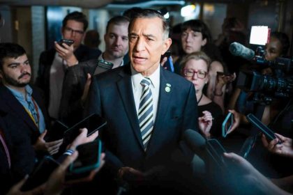 Congressional Races. Photo: Darrel Issa Caption: U.S. Rep. Darrell Issa speaks to media outside of a House Republican meeting at the U.S. Capitol in Washington, D.C. on Sept. 14, 2023.  Credit: Photo by Graeme Sloan, Sipa USA via Reuters. Redistricting. Photo: Darrel Issa Caption: U.S. Rep. Darrell Issa speaks to media outside of a House Republican meeting at the U.S. Capitol in Washington, D.C. on Sept. 14, 2023.  Credit: Photo by Graeme Sloan, Sipa USA via Reuters
