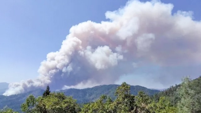 Government Shutdown. Delta Fire, Sept. 5, 2018. 
Credit: Photo by U.S. Forest Service
