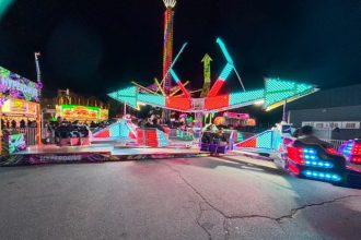 SoCal Fair. The rides included funhouses, swings, a big drop, and many others — plus the classic Ferris wheel. Photo by Mia Rotell