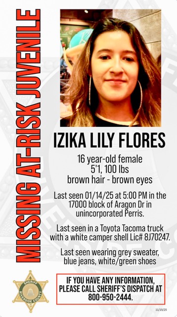 Missing Perris Teen