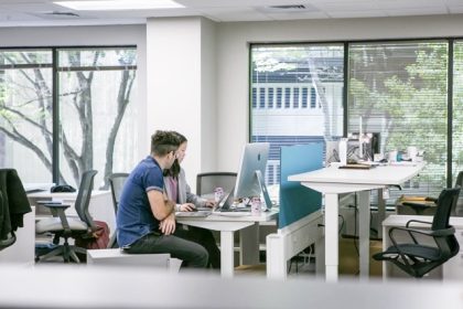 Journalism Funding. CalMatters reporters at the office in Sacramento on Oct. 4, 2022.  Credit: Photo by Rahul Lal, CalMatters