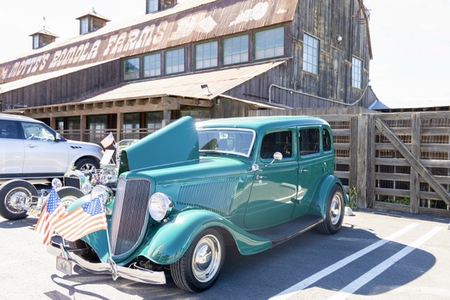 Many at the event refurbished their cars for the love of the game, but some do it for profit. John Lathrop has been fixing up and selling cars for a long time. Turns junk into treasure — his latest creation is the Ford Model 40 Sedan.