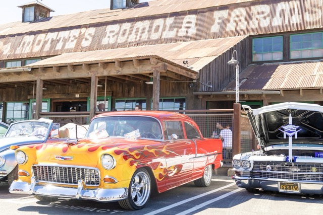 The car to the right is a 55’ Chevrolet Bel Air that Thomas Kelsey owns. He bought the car in 1990 for $1,500, made it safe to drive, painted it bright red, and then added the flames in 2003. “It’s won over 85 car shows all over Southern California,” Kelsey said. “I needed to stand out. I couldn't have my car be another red 55’ Chevy.”