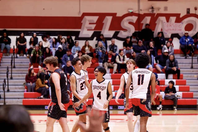 The Elsinore Tigers defeated the Great Oak Wolfpack 3-2 in an early season matchup. The Elsinore Tigers defeated the Great Oak Wolfpack 3-2 in an early season matchup. The Tigers celebrate a successful point.