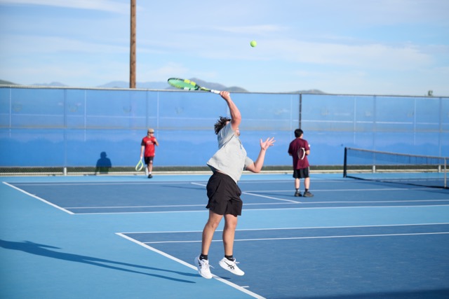 The Liberty Bison Boys Tennis team defeated the Patriot Warriors at Home on Tuesday, 11-7.