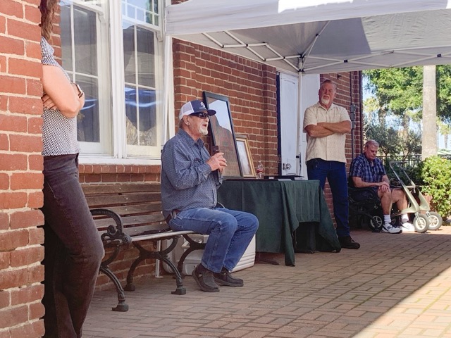 Keith Archibeck Jr. speaks at the Pioneer Family event honoring his family’s contribution to Perris.