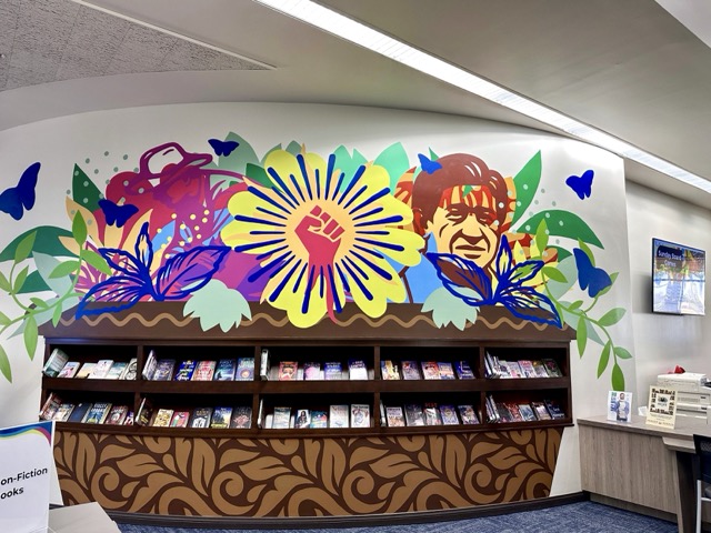 Chavez Holiday. A Mural depicting Cesar Chavez inside the City of Perris Cesar E. Chavez Library.
Credit: Lisa Zambrano