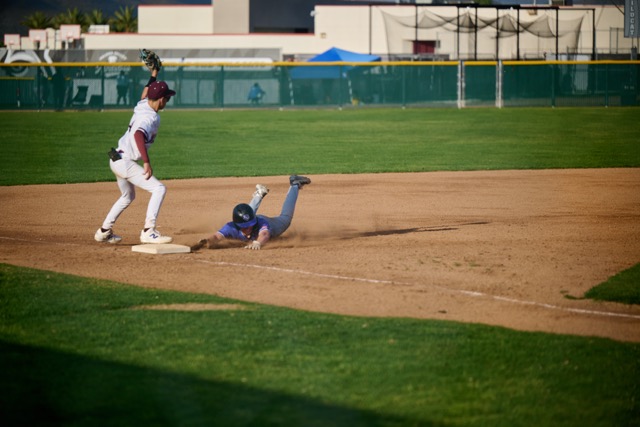 ...sliding head first....