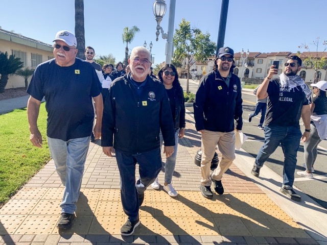 The walk culminated on the lawn of City Hall where students were awarded for individual excellence