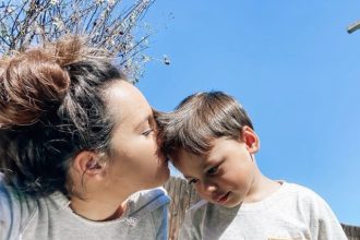 Chelsey Romano with her late son, Maddox Mendoza.