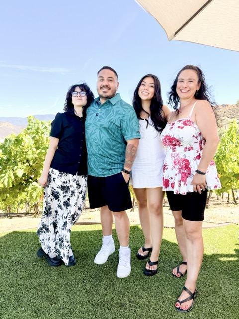 Samantha, Michael, Alyssa, and Cassandra (L to R) celebrate Father's Day together at the Oak Mountain Winery in Temecula. 
Credit: Lisa Zambrano
