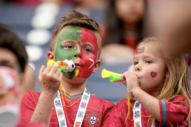 Young Athletes. Children wait for the start of the World Cup Group K soccer match between Portugal and Uzbekistan in Houston, Tuesday, June 23, 2026.
Credit: AP Photo/Eric Gay