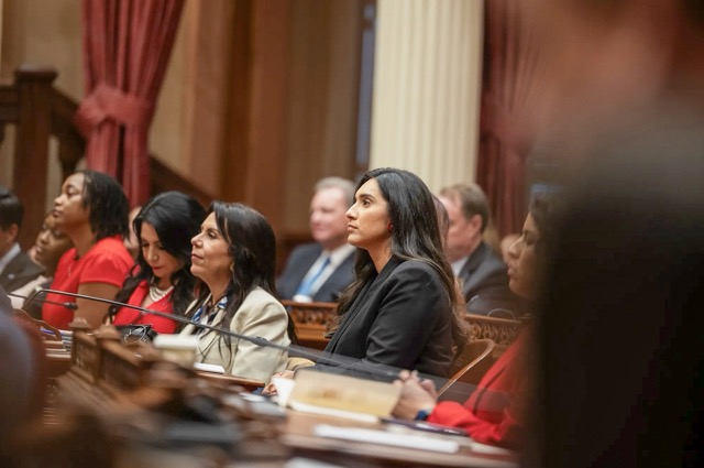 Flock. State Sen. Sabrina Cervantes also authored last year’s license plate reader bill, which Gov. Gavin Newsom vetoed.
Credit: Photo by Miguel Gutierrez Jr., CalMatters/Pool