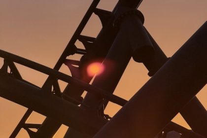 Fast & Furious Roller Coaster at Sunset