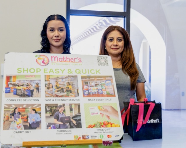 Sylvia Iniguez, left, and Maria Vasquez represented Mother’s Nutritional Health at the Women’s Health and Safety Resource Fair Saturday, September 12 at the Mead Valley Community Center.  Credit: Lisa Zambrano
