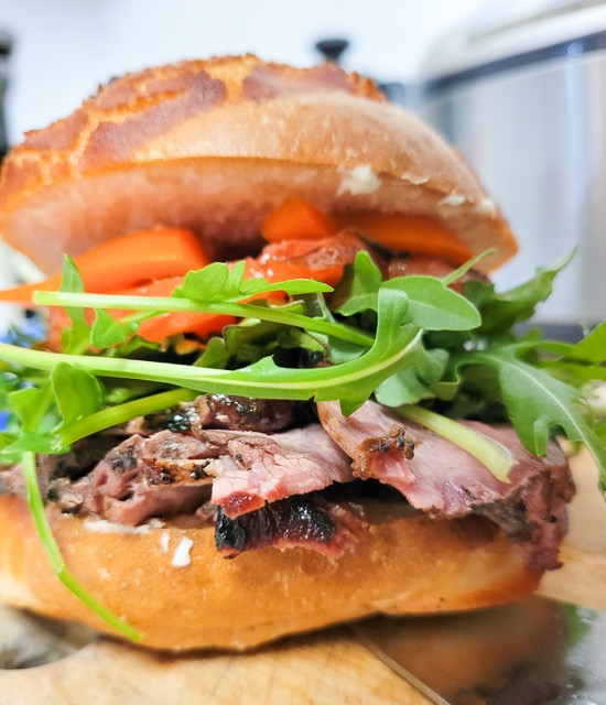 Smoked Tri Tip Sandwich