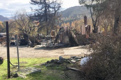 Devastation from the 2018 Woolsey Fire in LA County. Seyarto cited the hardships of residents trying to rebuild as what prompted him to author the legislation.